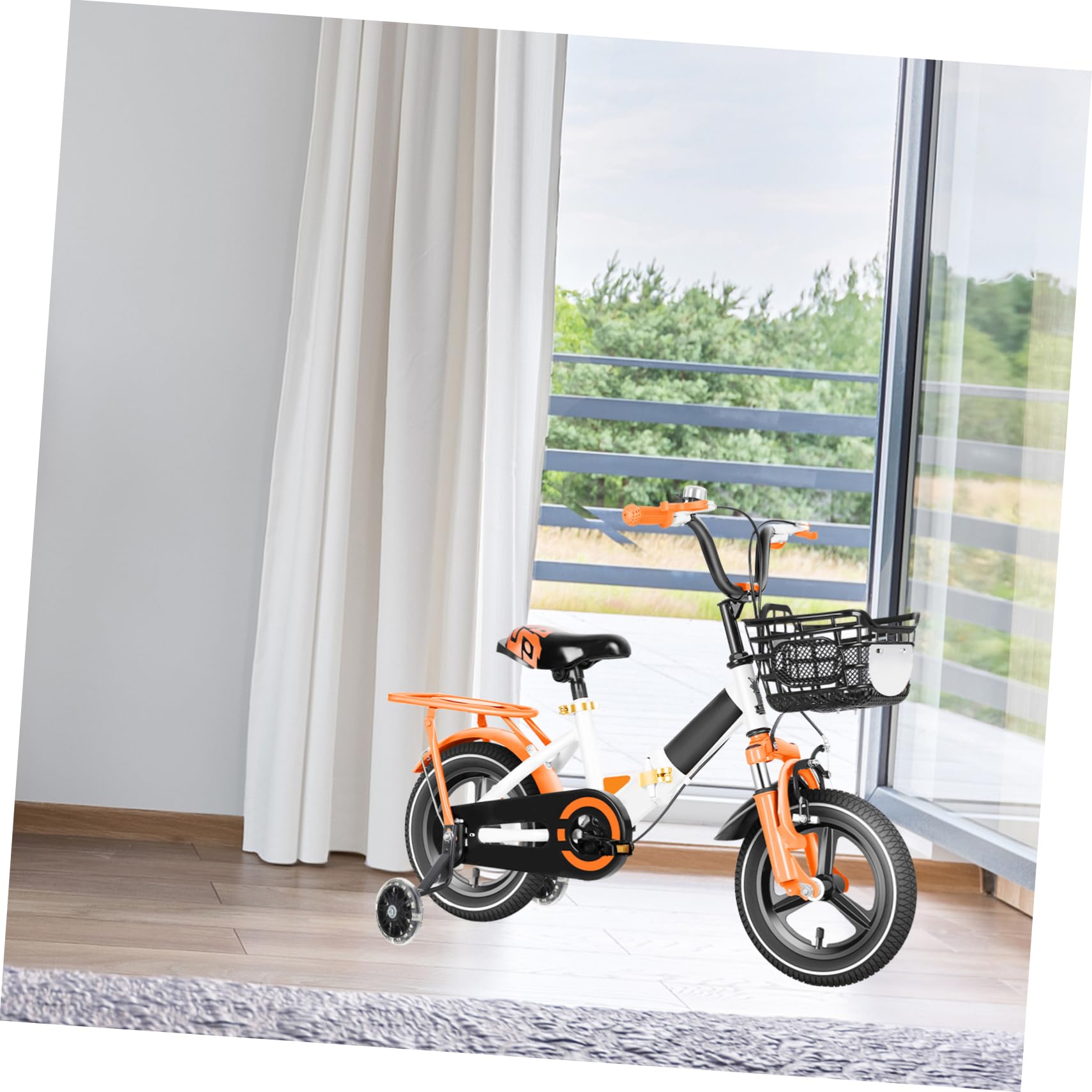 Par De Ruedas Auxiliares para Bicicleta De para Niños Principiantes - Material