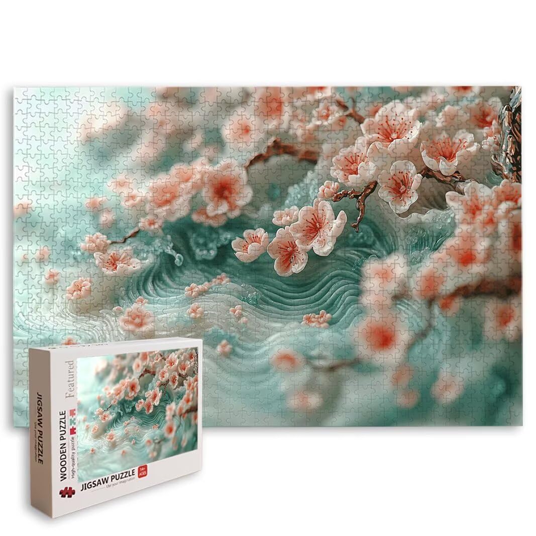 Puzzle Flor, Puzzle 1000 Piezas, Rompecabezas, Regalo Mujer, Decor -8552