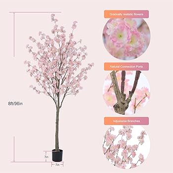 Amazon.com: Nafresh Tall Artificial Cherry Blossom Tree