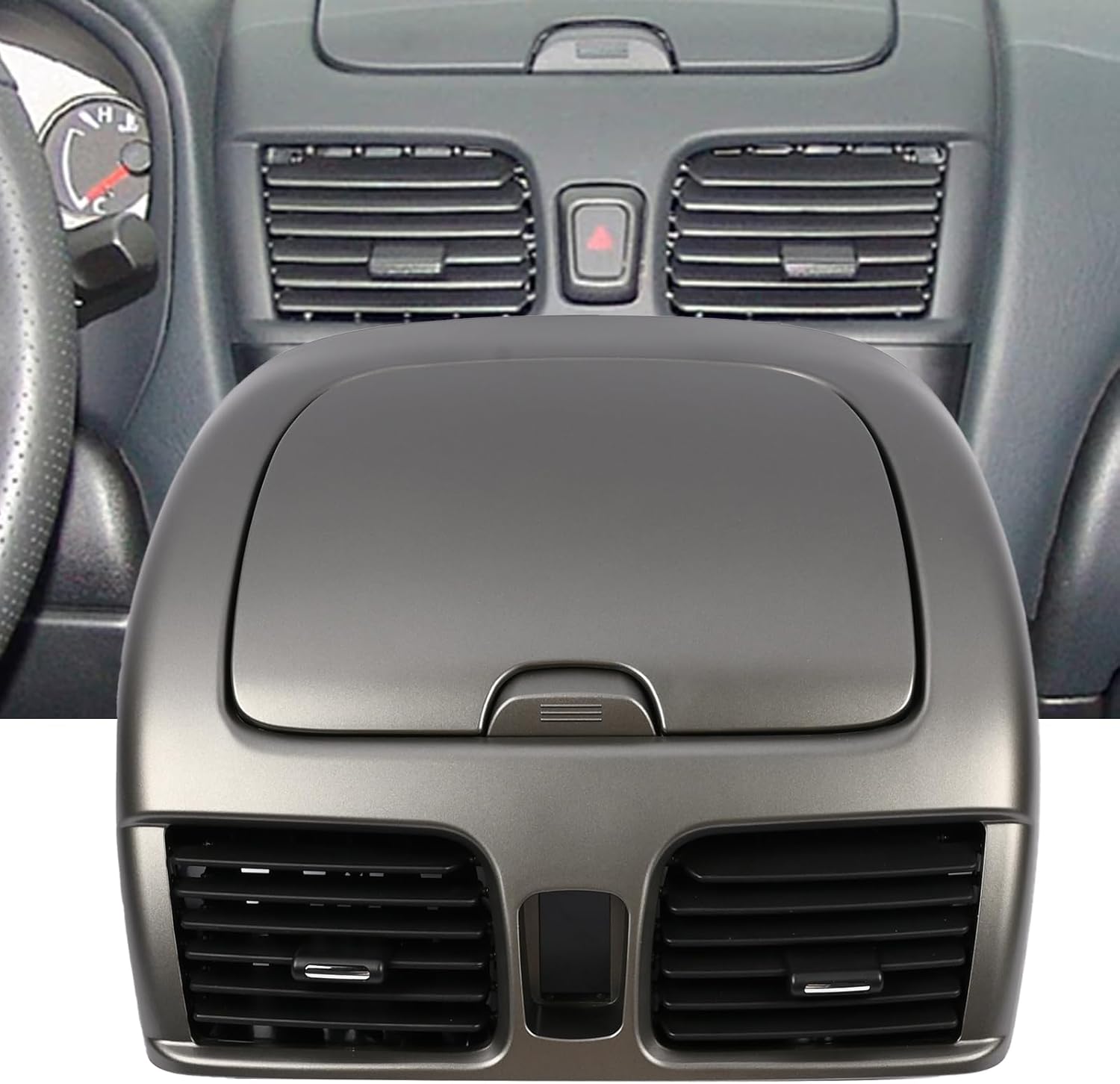 Center Dash A/C Outlet Air Vent Panel 68260-5M002 682605M002 Compatible with Nissan Sentra 2000-2006 Center Console Dashboard AC Outlet Air Vent Panel