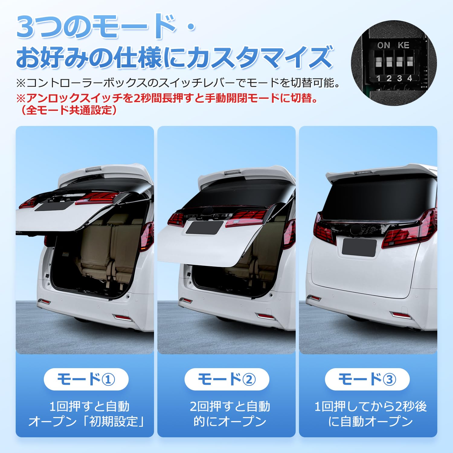 Amazon.co.jp: GIMUYA 【60秒で取付】 アルファード 30系 パワーバック