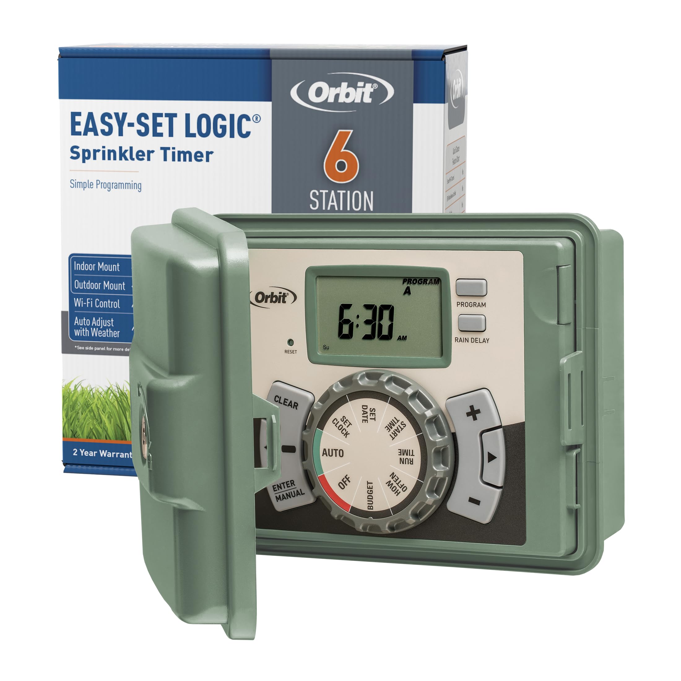 Orbit Outdoor Swing Panel Sprinkler System Timer