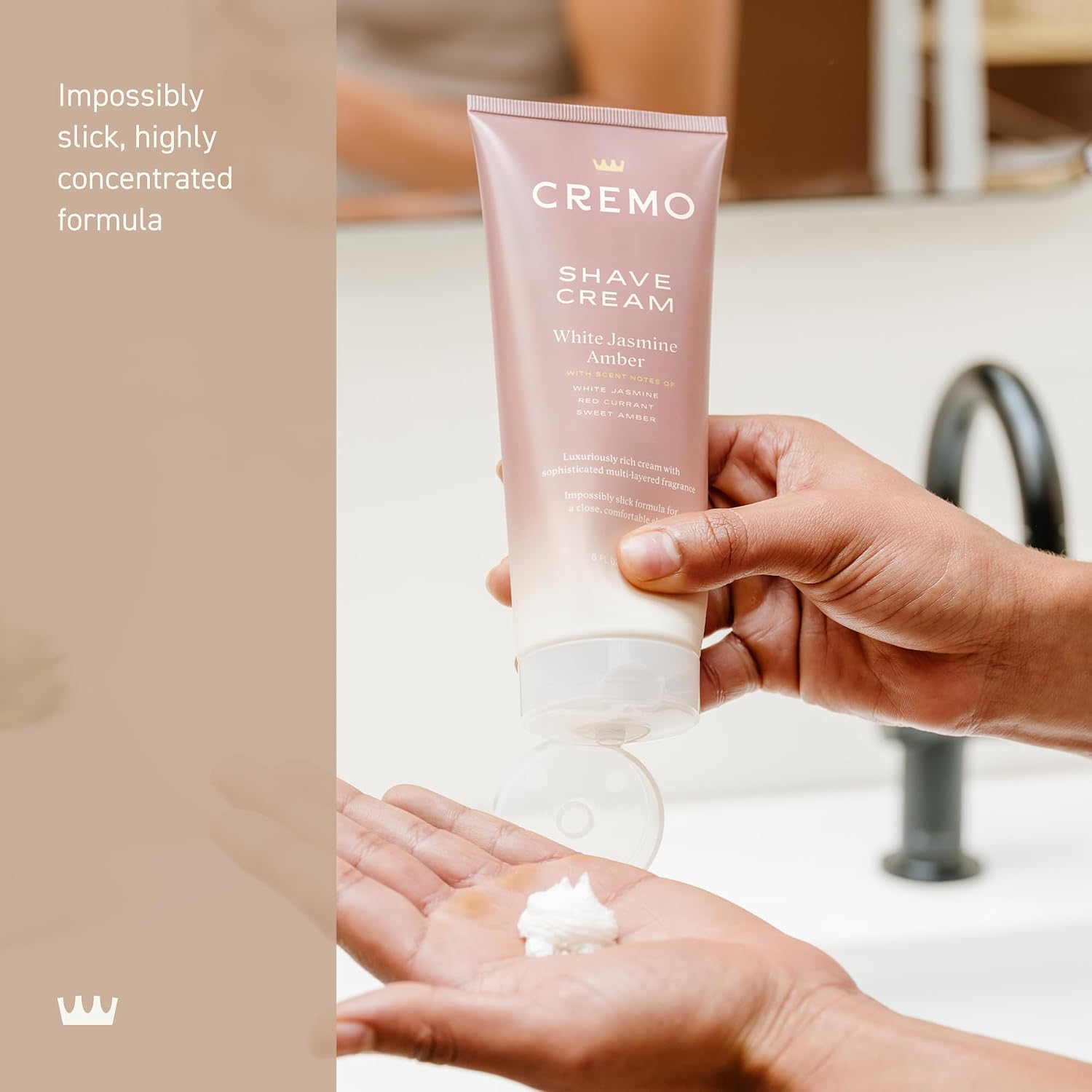 Cremo Shaving Cream for Women, White Jasmine Amber, 6 Fl Oz image 4