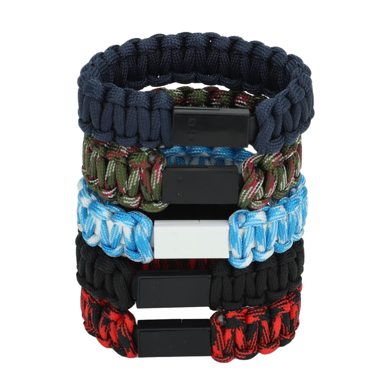 USB Charging Cable Bracelet, Type C Wrist Data Charger Woven Cord Portable Phone Accessories with Nylon Material, for Most Mobile Phones and Electronic Products