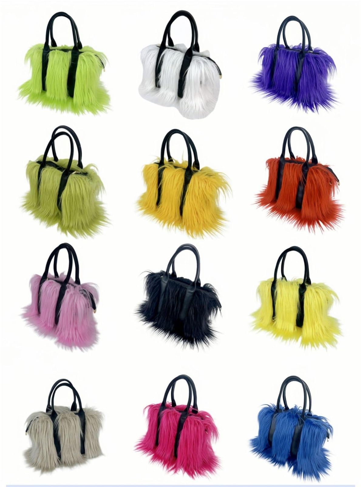 Bolso Bandolera de Felpa for Mujer, Bolso Invierno