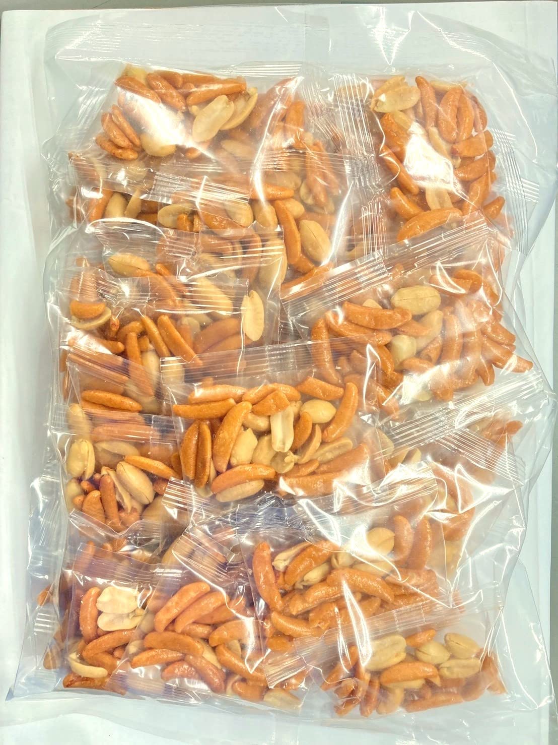 Amazon | 柿の種 ピーナッツ入り小袋 個包装込み 500g 柿ピー おつまみ