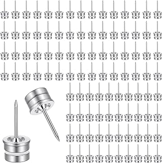 100 Pack Magnetic Pushpin Magnet Tacks - Magnetic Thumb Tacks for Cork Board, Wall Bulletin Board, Photo Wall - Secure, Reusable, and Durable