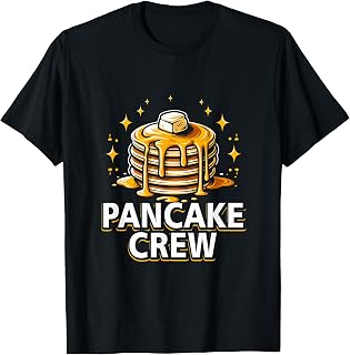 Pancake Crew Breakfast Food Syrup Cute Pancake Maker T-Shirt