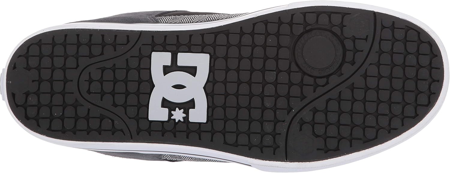 DC Men's Pure Se Skate Shoe 8.5 Black/Grey/White