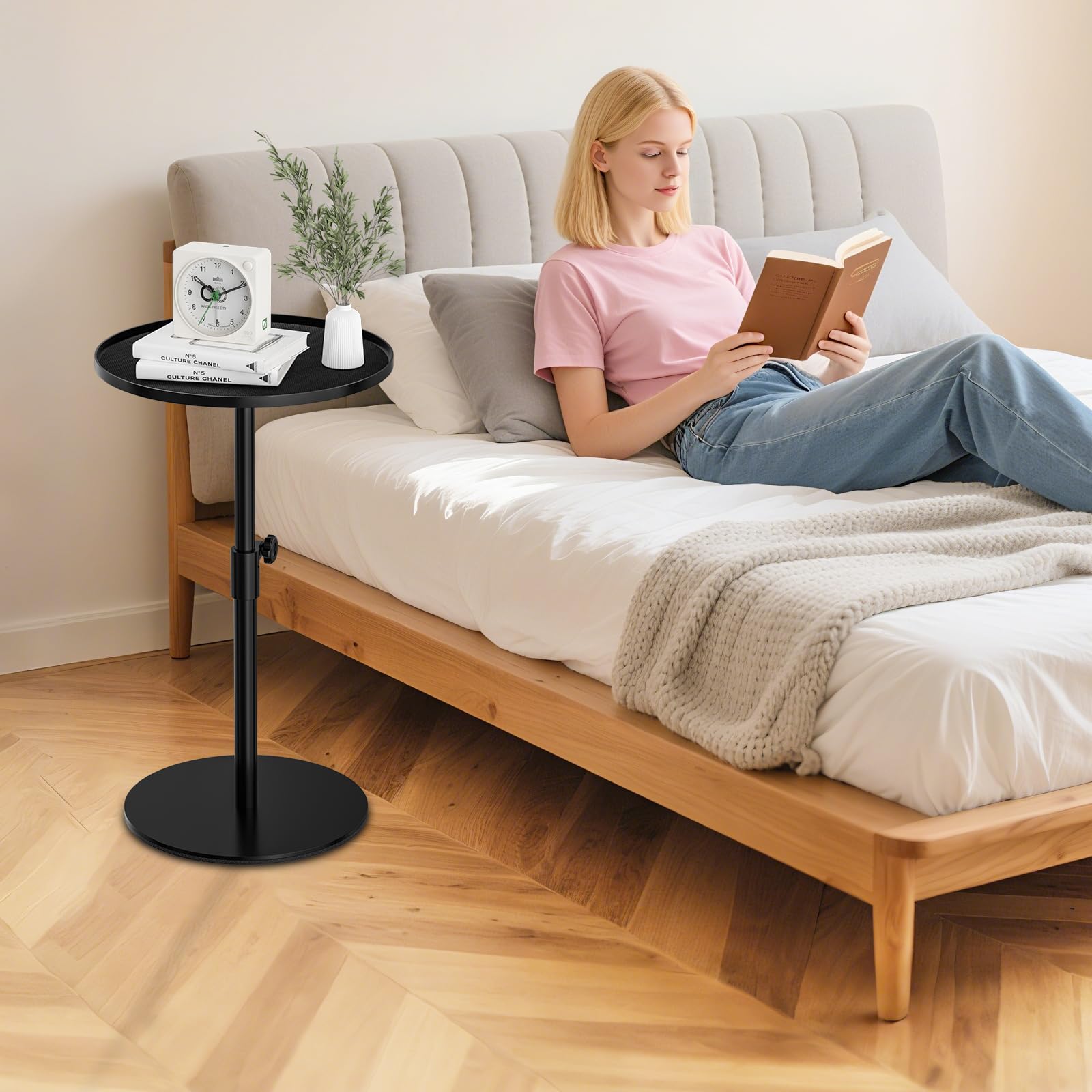 Tavolino Rotondo, tavolino salotto per Soggiorno Camera da Letto