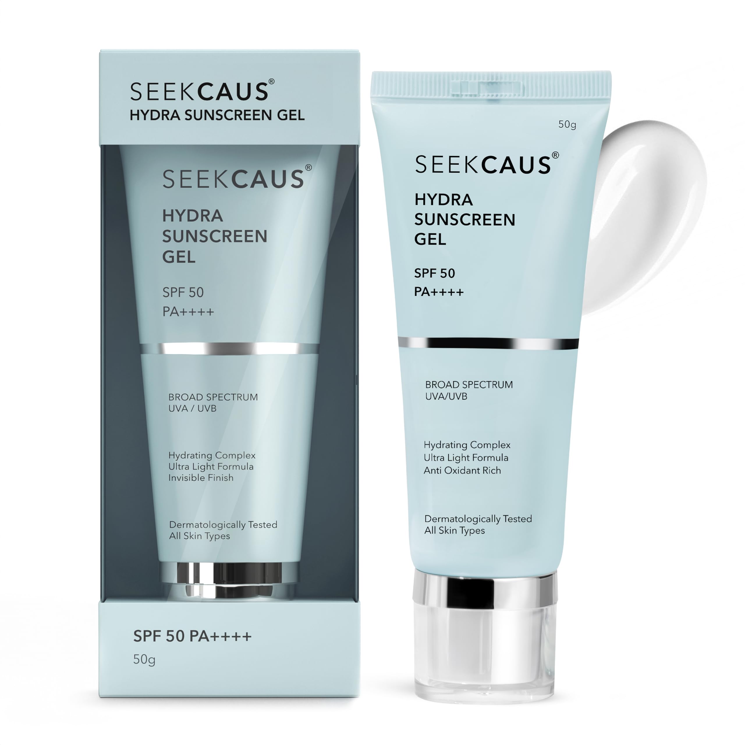 Seekcaus Hydra Sunscreen Serum SPF 50 PA++++ 50g