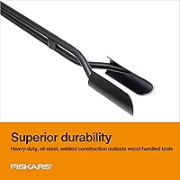 Vista 2 de Fiskars Cavadora de Hoyos para Postes de Acero de 60 pulgadas, Herramienta de Construcción y Jardín de Mango Largo, Herramienta Cavadora