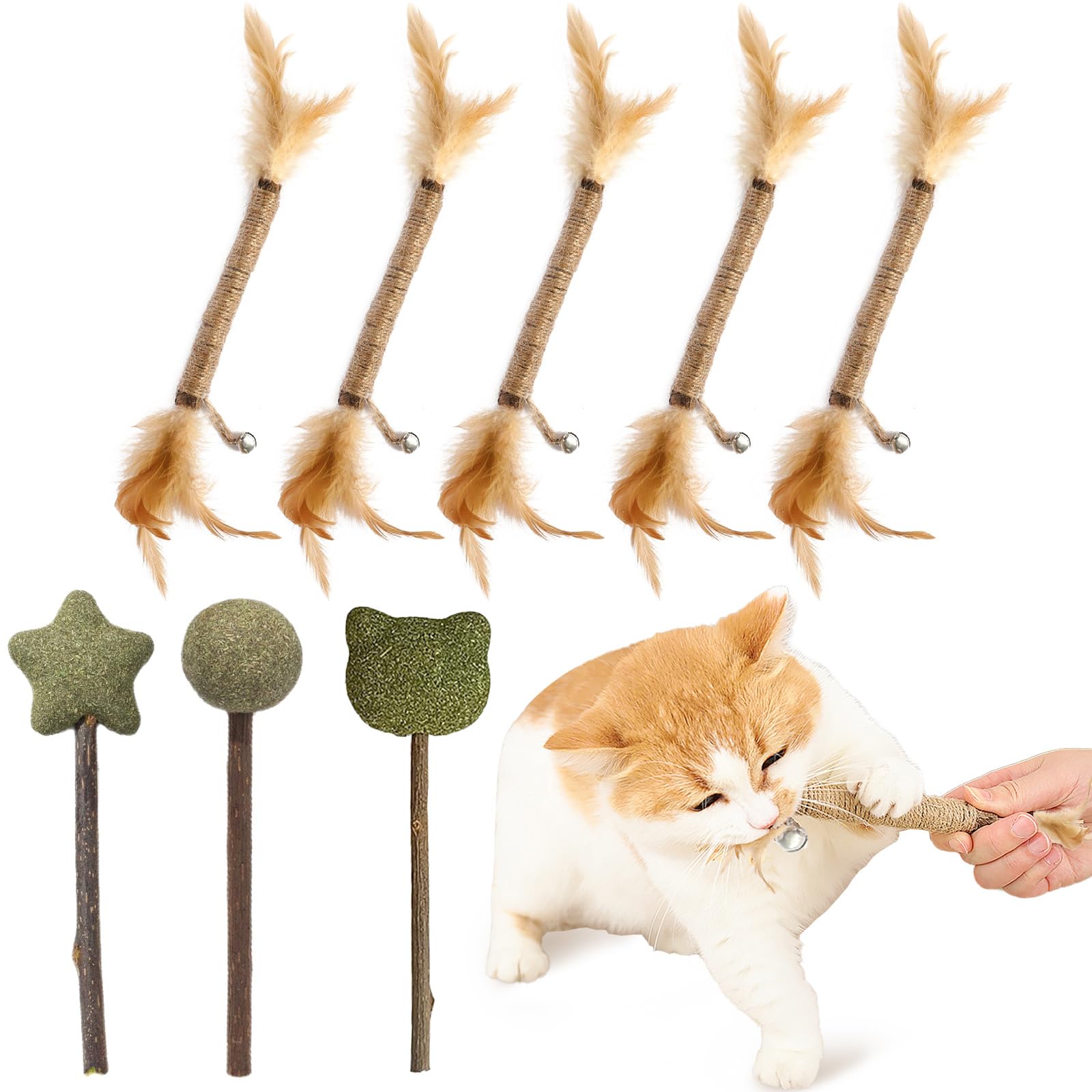 Amazon | CANPLUS 猫 おもちゃ 噛むおもちゃ ぬいぐるみ またたびの木