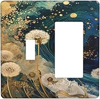 Vista 77 de Cubiertas Decorativas de Arte para Interruptores de Luz, Hojas de Otoño, Placa de Pared de Palanca Individual, Cubierta Decorativa de Interruptor