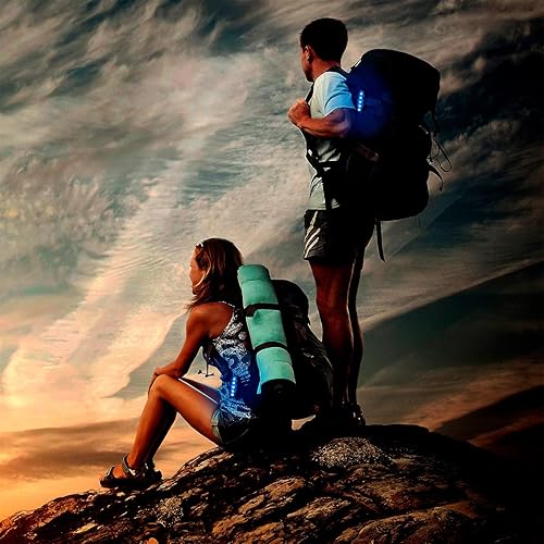 Miniatura 4 de Luces LED de seguridad recargables por USB (paquete de 2) - Luces estroboscópicas con clip para corredores, corredores, caminantes, niños, perros,