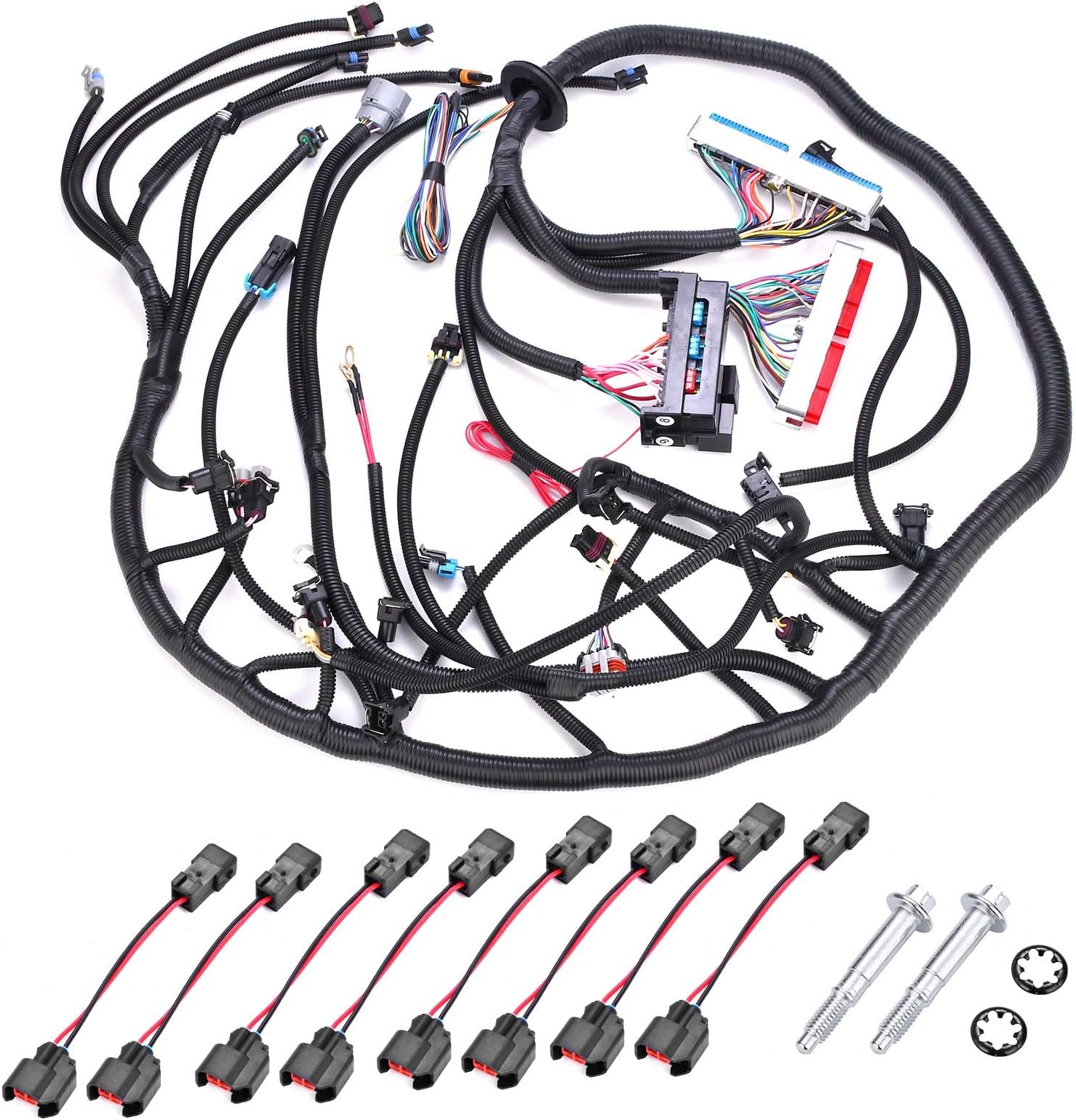 4L60E Engine Wiring Harness LS Swap Standalone Wire Compatible with GM DBC LS1 4.8L 5.3L 6.0L Vortec Engines 1997-2006. W/4L60E Transmission Drive by Cable