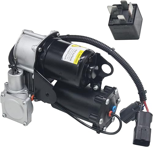 LUFASODERLING LR3 AMK compresor de aire LR015303 bomba de compresor de suspensión de aire con soporte y relé compatible con LR4 2009-2016 Range