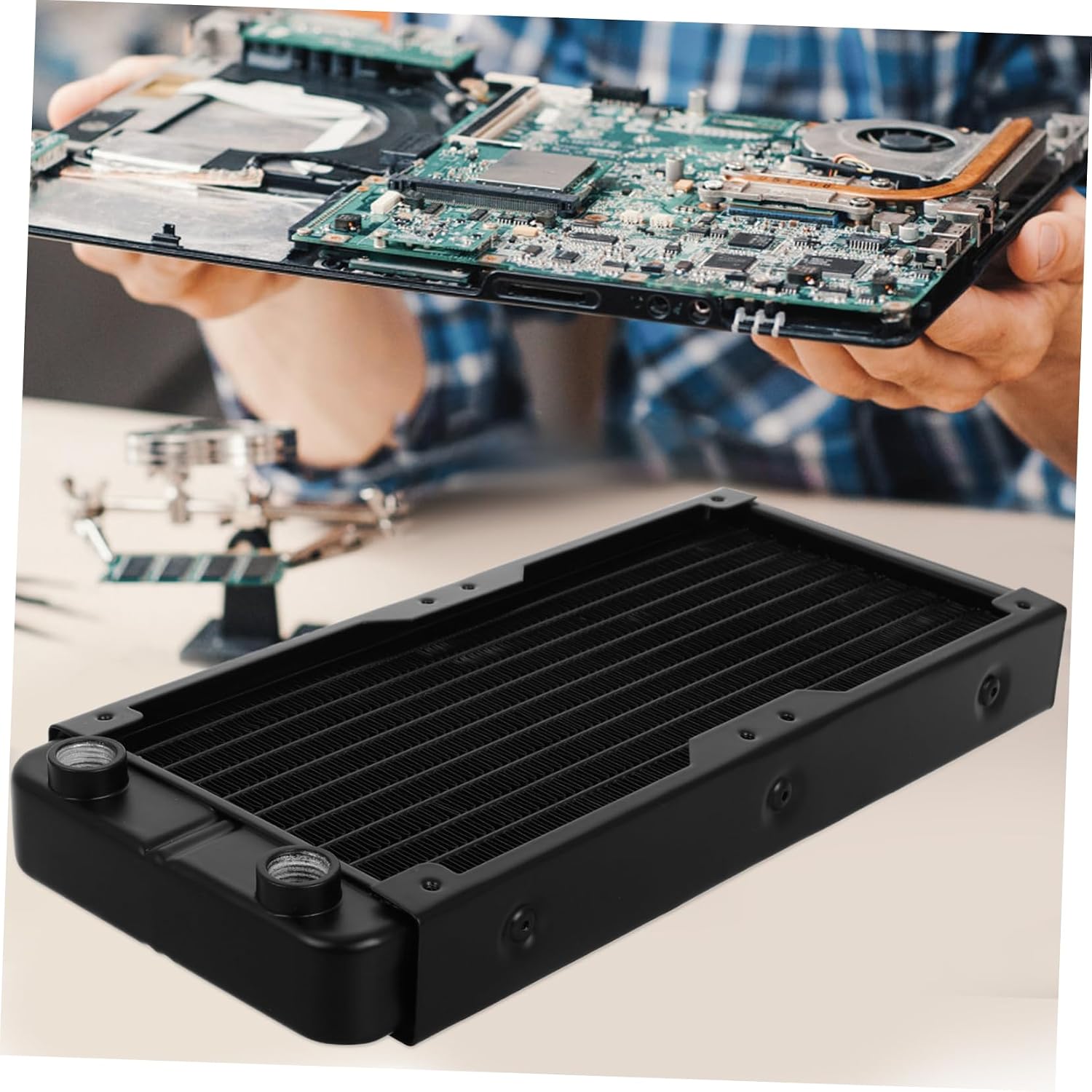 Mikikit Liquid Cooler for Pc CPU and Gpu Water Cooling System Heat Sink Graphics Card Radiators for Efficient Thermal Management