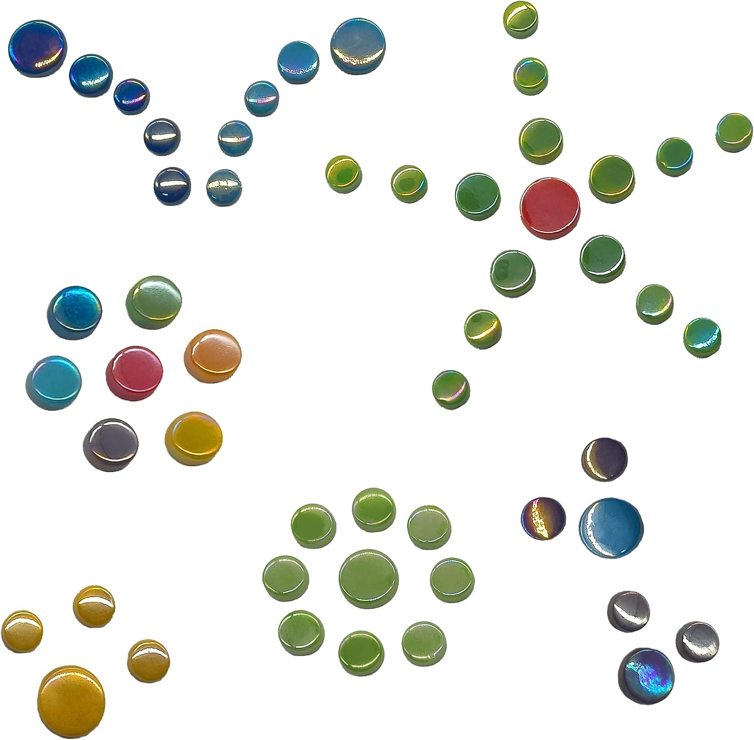 Mosaic Tiles for Crafts, 1.1LB Colorful Glass Mosaic Pieces for Art Supplies, Assorted Colors Mosaic Tiles for Mosaic Making Kit DIY Hobbies Handmade Home Decoration Art Projects