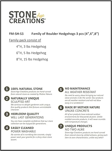 Miniatura 4 de Paquete familiar pequeño de 3 erizos de pie