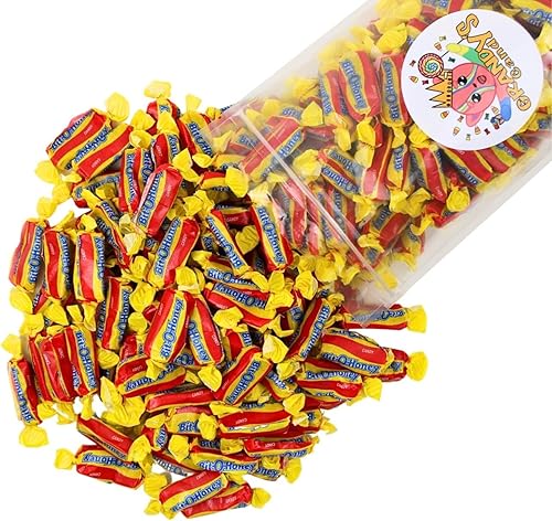 Honey Candy-Bit O Honey-Grandys Candys Nostalgic Taffy- Perfecto para fiestas de regreso (1 libra)