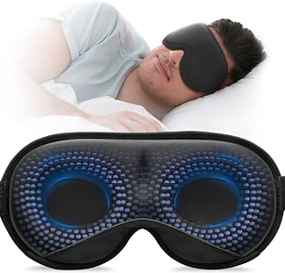 YFONG Weighted Sleep Mask 3D Light Blocking Eye Mask for Better Sleep