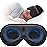 YFONG Weighted Sleep Mask, Women Men 3D Blocking Lights Sleeping Mask (4.2oz/120g), Pressure Relief Night Sleep Eye Mask with Adjustable Strap, Eye Cover Blindfold for Travel Nap Yoga, Black