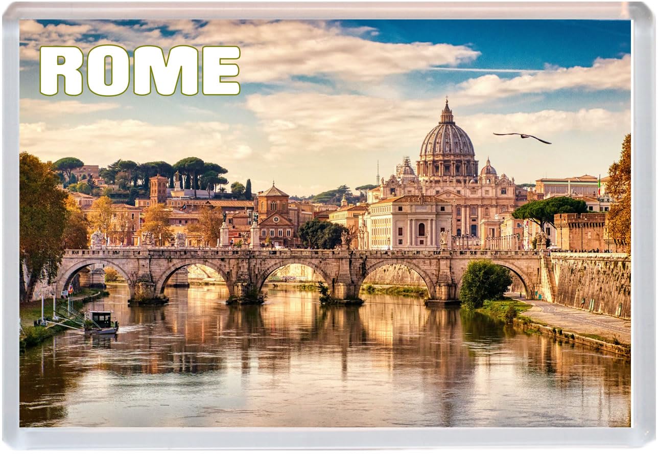 Baked Bean Store Multicolor Rome - Italy - Jumbo Fridge Magnet 96 X 67Mm Bbsfhm1555