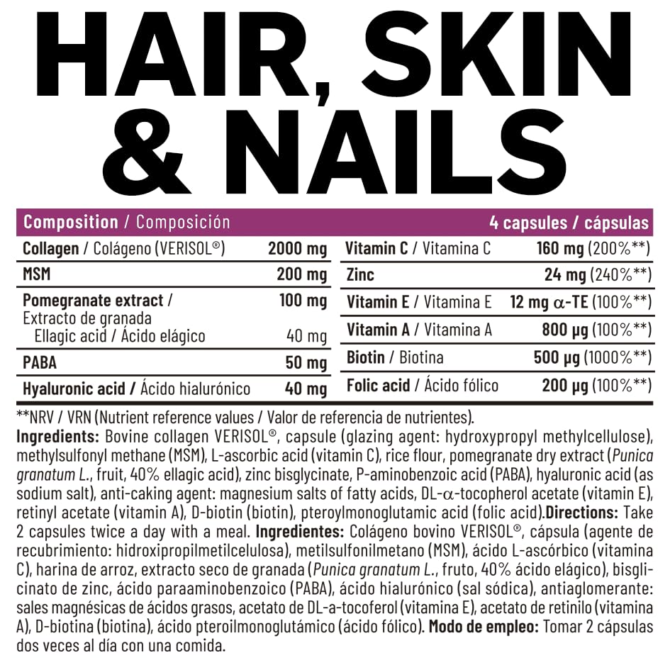 DMI - HAIR, SKIN & NAILS (Exclusive Women Formula with Verisol®) 100 Caps