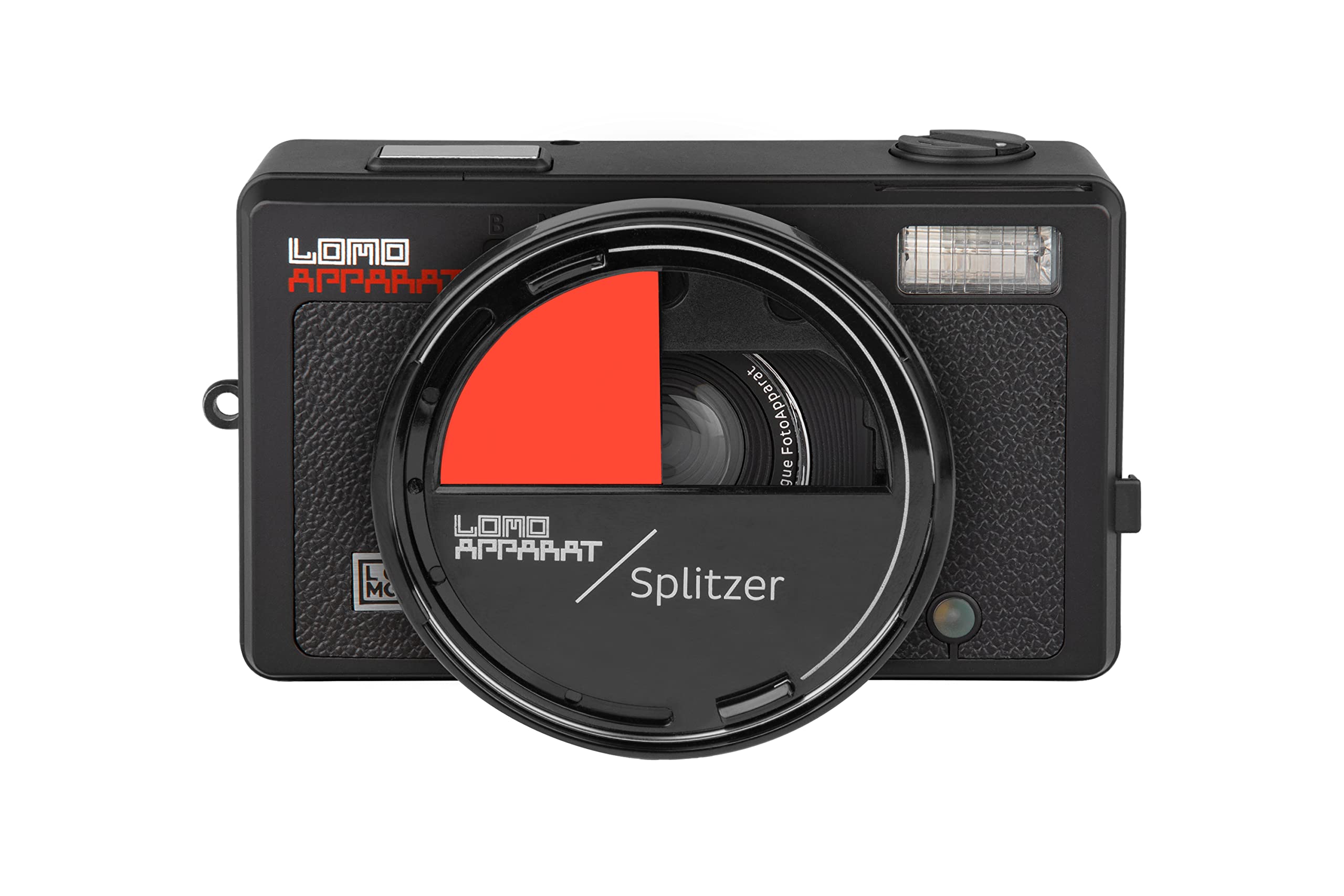 Lomography LomoApparat Weitwinkel-35-mm-Filmkamera, integrierter Blitz- und Farbfilter, Kaleidoskop-Objektiv, Nahaufnahmeobjektiv, Splitzer, Mehrfachbelichtung, Langzeitbelichtung
