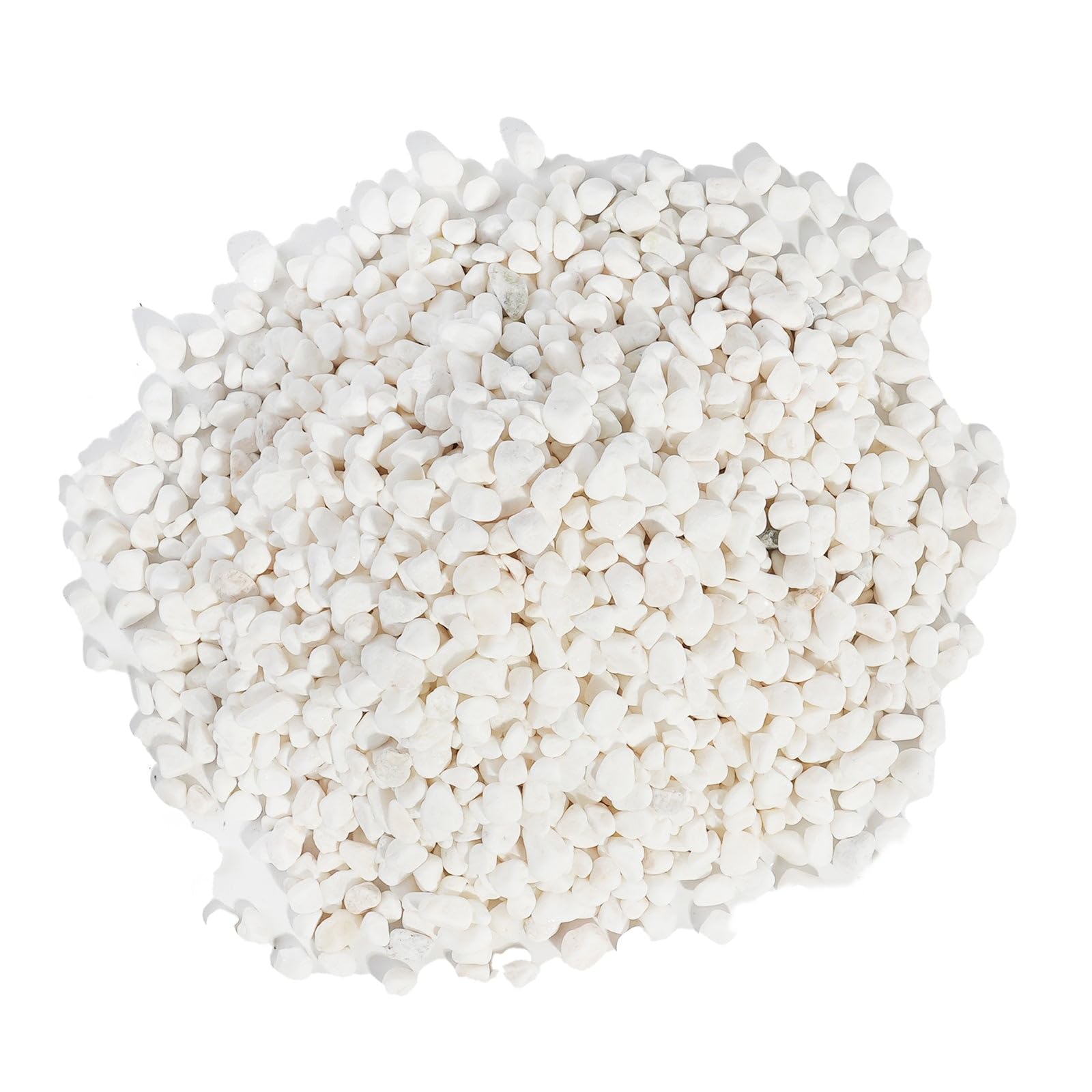 CONSDAN 72 LBS Natural Gravel(6 x 12 LBS Bags) for Fish Tank, StoneCreek Betta Fish Aquarium Gravel, Vase Filler, River Rocks, Landscaping, Perfect for Aquarium Decor, Fish Tank, Indoor Plant, White