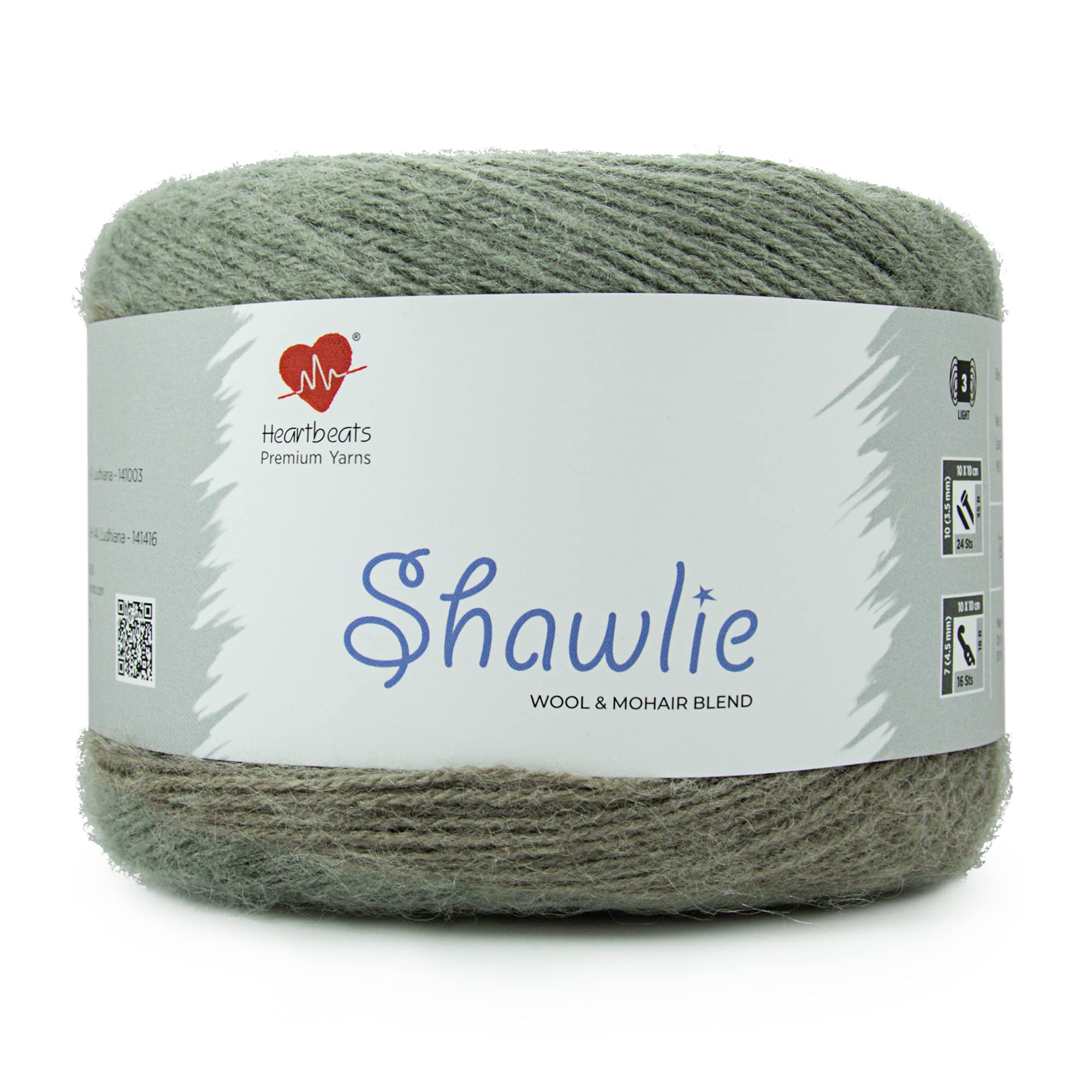 【Theory】Traceable Wool Shrkn Patch S グレー Ganga Spectrum Knitting Yarn Shade: SPT033 – Sachdev Wool