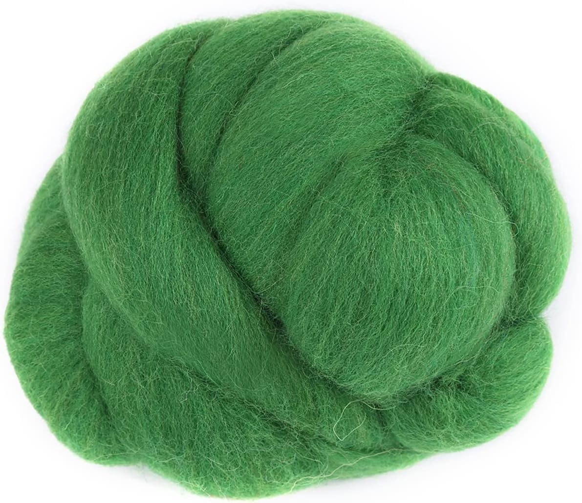 LiebeWH Needle Felting Wool Roving Extra Soft Natural Fiber Batts for Hand Spinning DIY Craft Supplies Chunky Colored Bulk Yarn