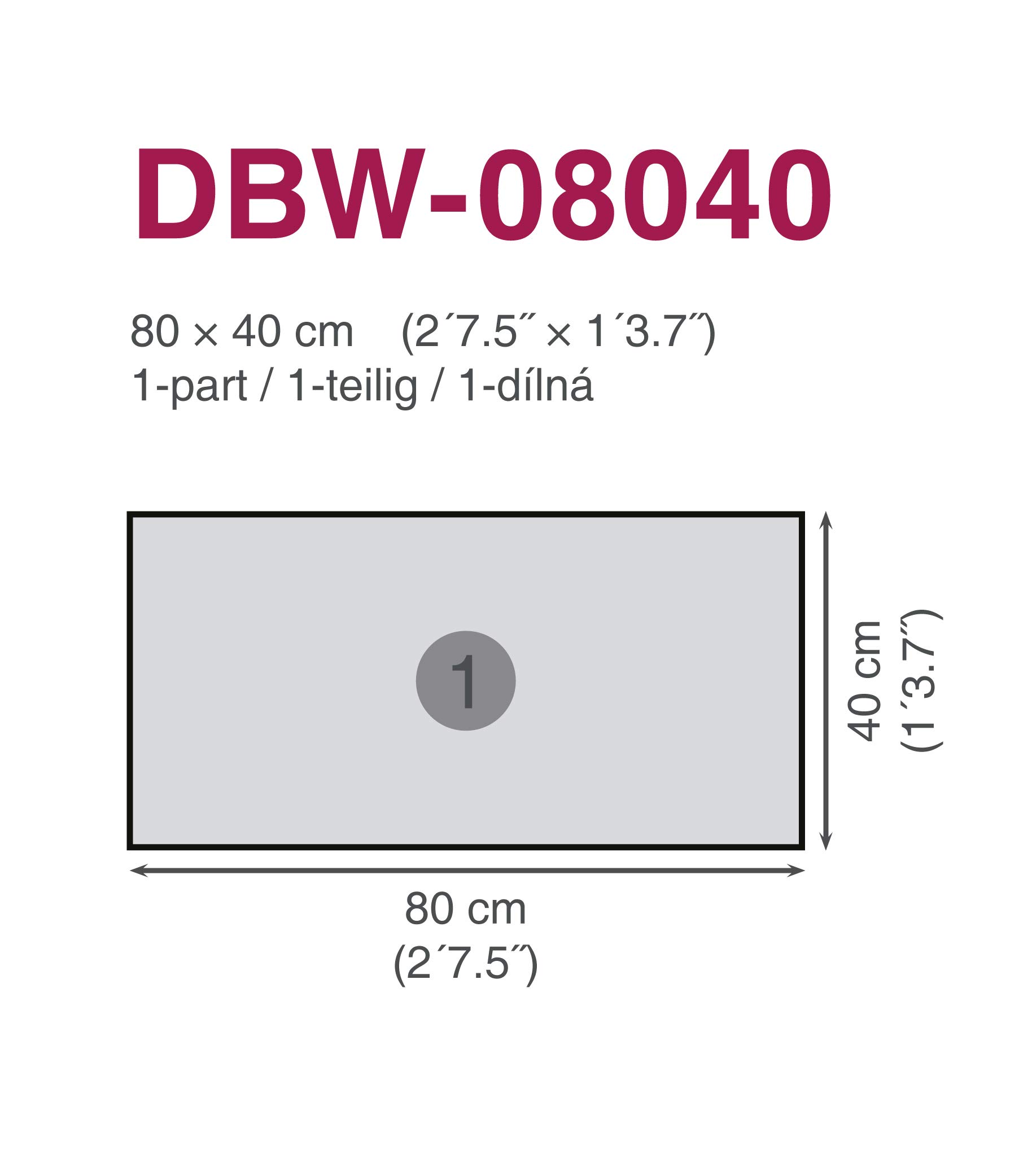 Pannello da cucina composto da cemento II 80 x 40 cm | paraspruzzi cucina per lavello | Qualità premium in alluminio Dibond, spessore 3 mm – Made in EU | colla inclusa