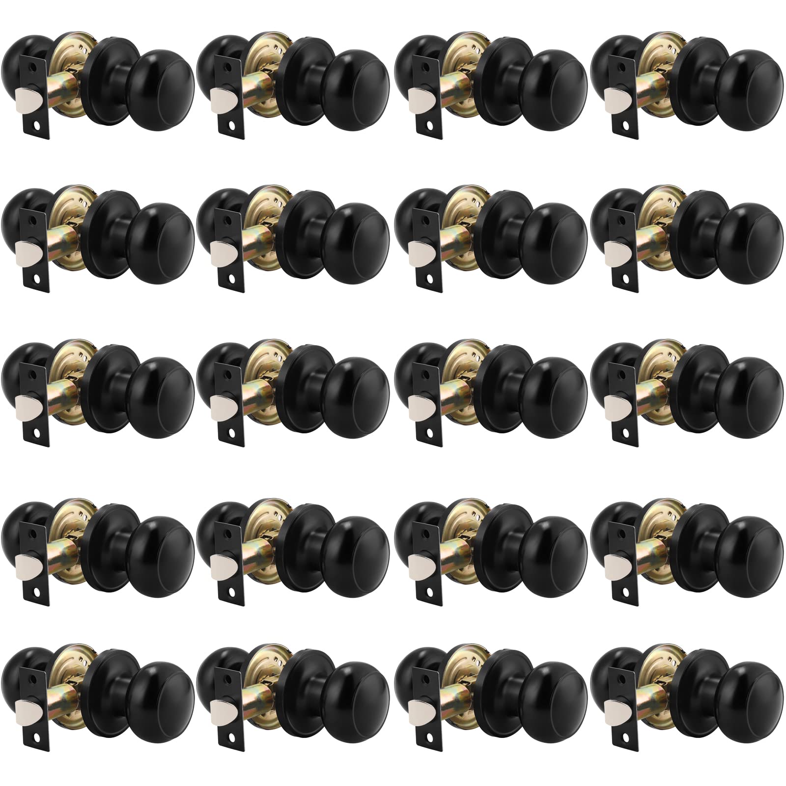 Probrico Passage Door Knobs - Keyless Black -32 Probrico Passage Door Knobs - Keyless Black -32