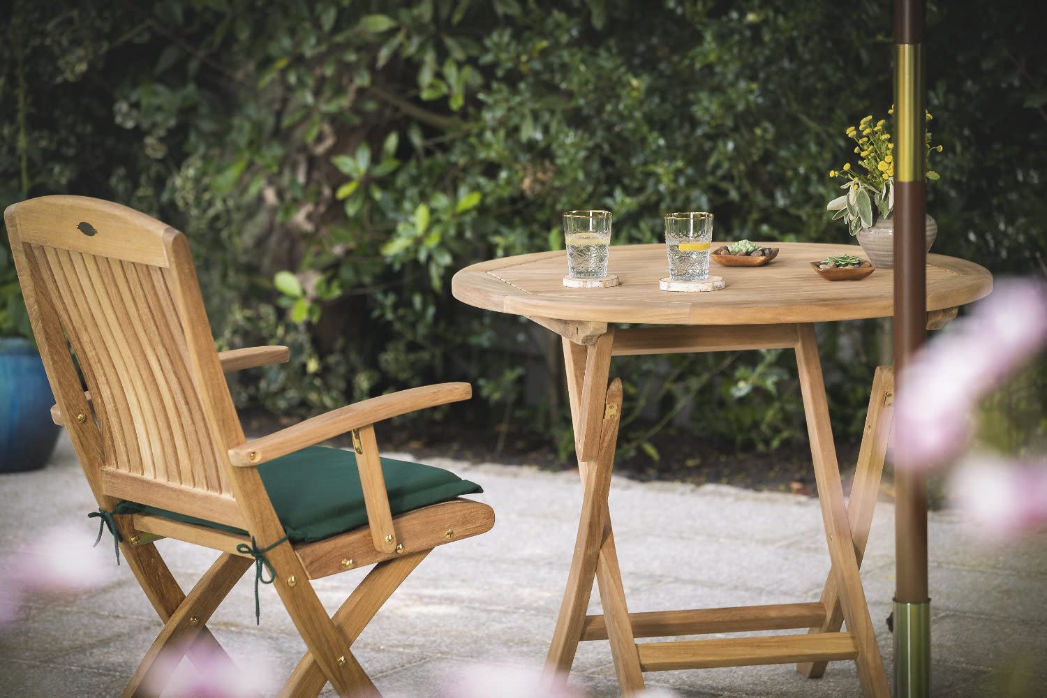Kai Wiechmann Sitzauflage Gartenstuhl anthrazit grau Premium Made in Germany