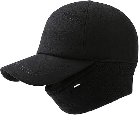 2 in 1 Men's Winter Baseball Cap with 