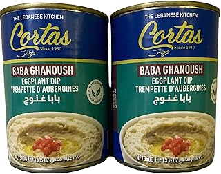 Eggplant Dip Baba Ghanoush (Ready to Eat) 2 Cans 13.5 oz. (380 g) بابا غنوج