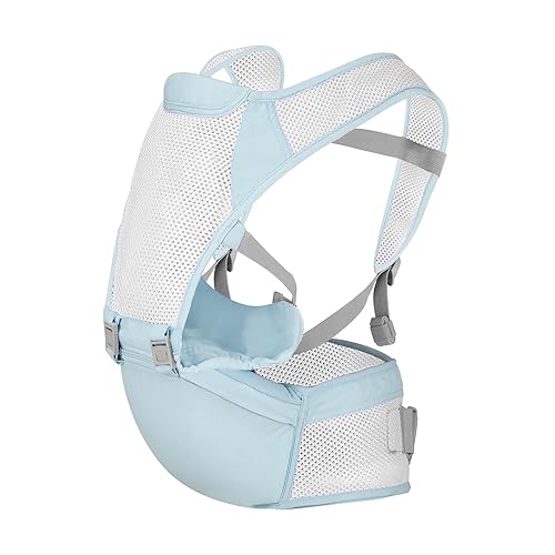 Miniatura 1 de Portabebés de cadera con malla de aire transpirable, portabebés 3 en 1, ligero y cómodo, perfecto para padres en movimiento