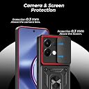 A rtistque Armor Bumper Back Case Cover for Oppo K13 5G | Stylish Ring Holder & Inbuilt Stand | Sliding Camera Cover | Shockproof TPU Protective Design | Oppo K13 Back Cover - Black gallery image