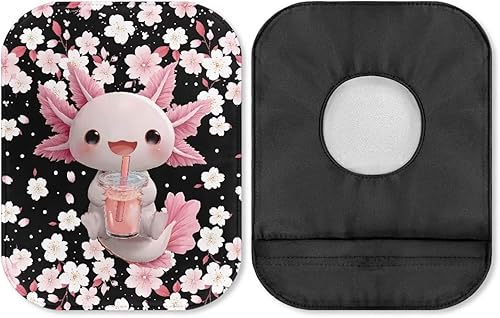 Miniatura 39 de Rnyleeg Bolsas de colostomía para mujer, 1 paquete de fundas de ostomía con cierre de flores de colibrí con cierre, suministros de ostomía Colibrí