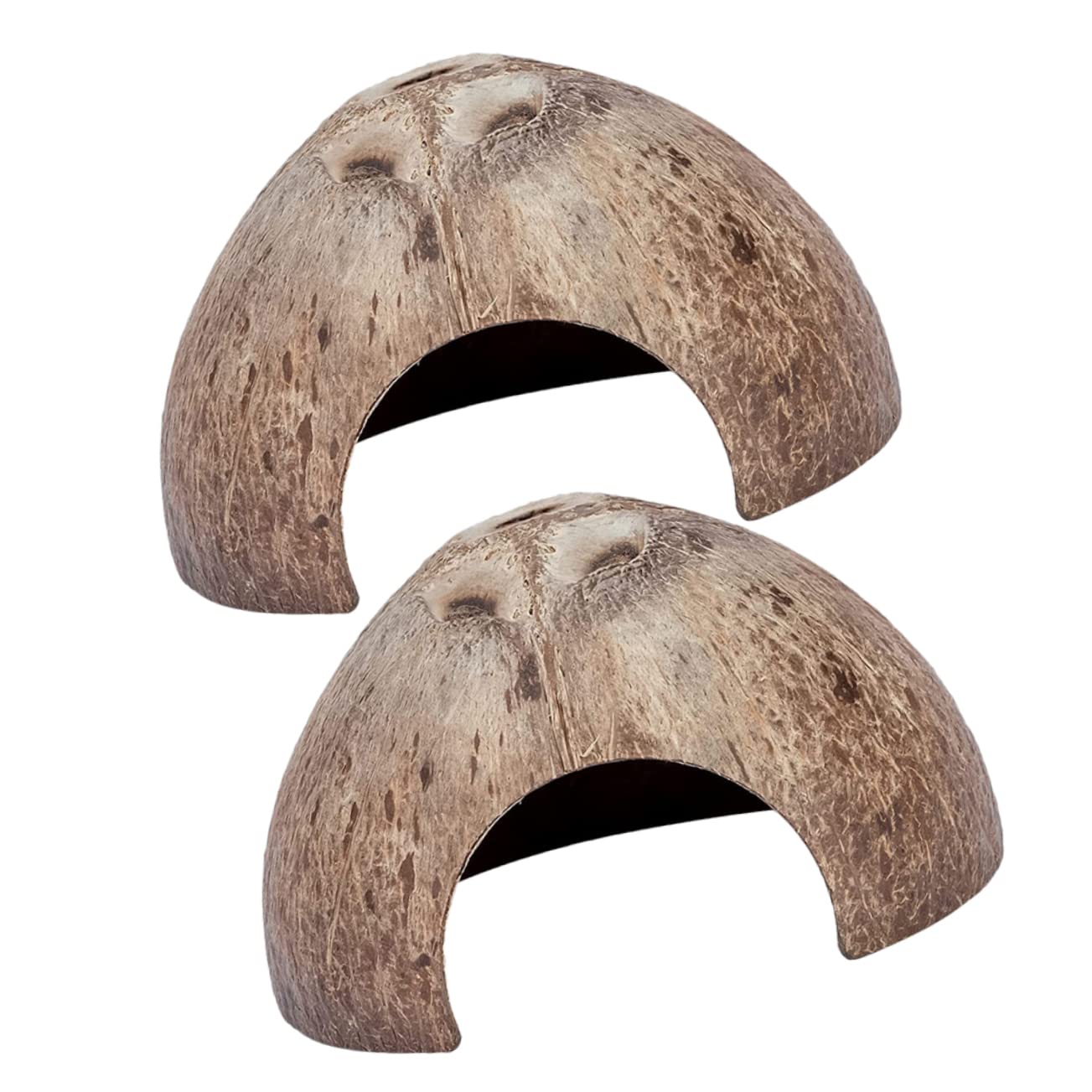 Levemolo 2 Pack Tortoise Enclosure Turtle Terrarium Decor Reptile Tank Shelter Wear-Resistant Resin Cave