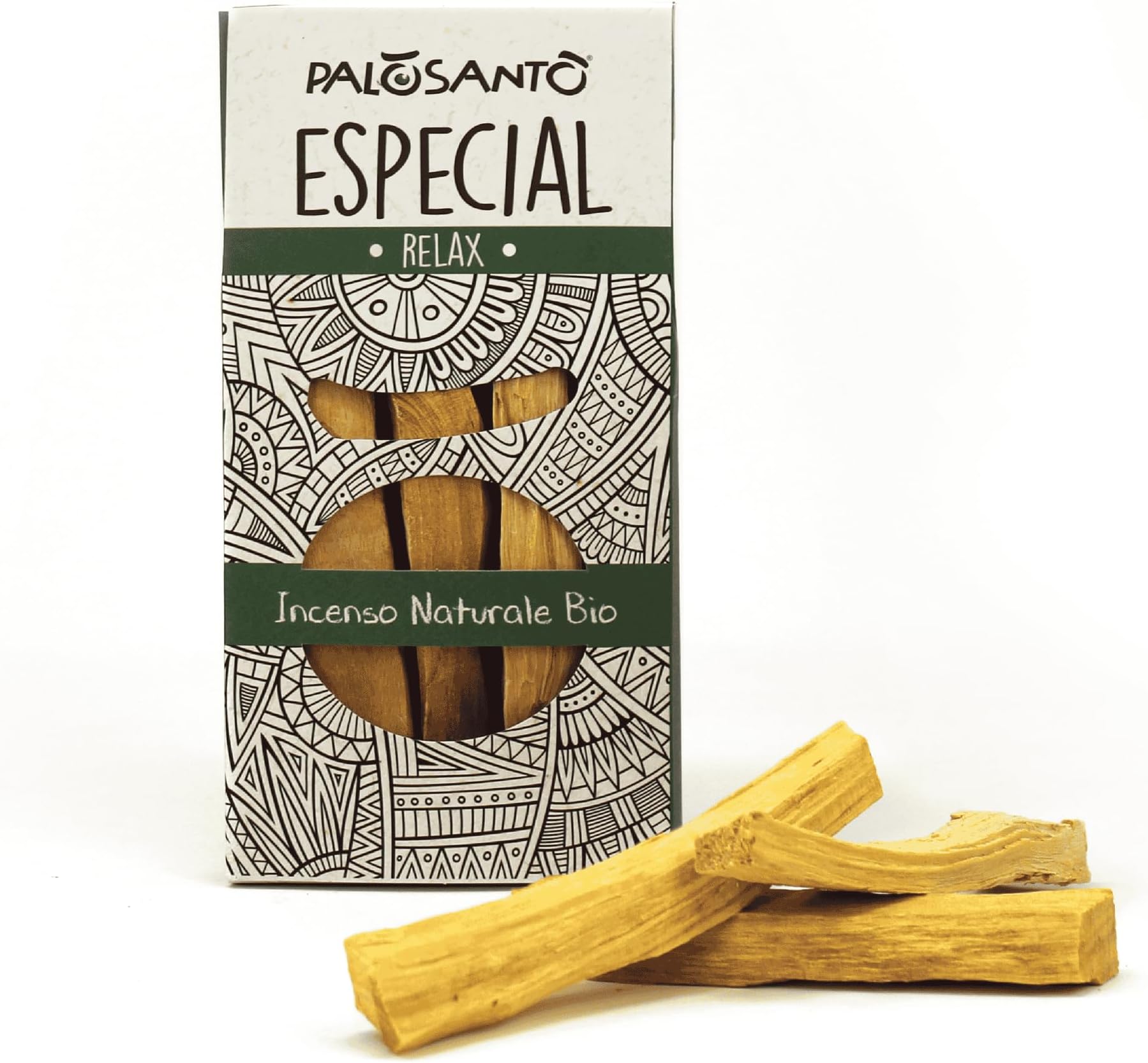 PALOSANTO - Palo Santo Sticks Especial 10cm 3,94in - 3 Pack - 2cm Thick - Large Organic Natural Incense Sticks Strong Aroma - Wild Harvested Palo Santo Wood - Bursera Graveolens from Peru