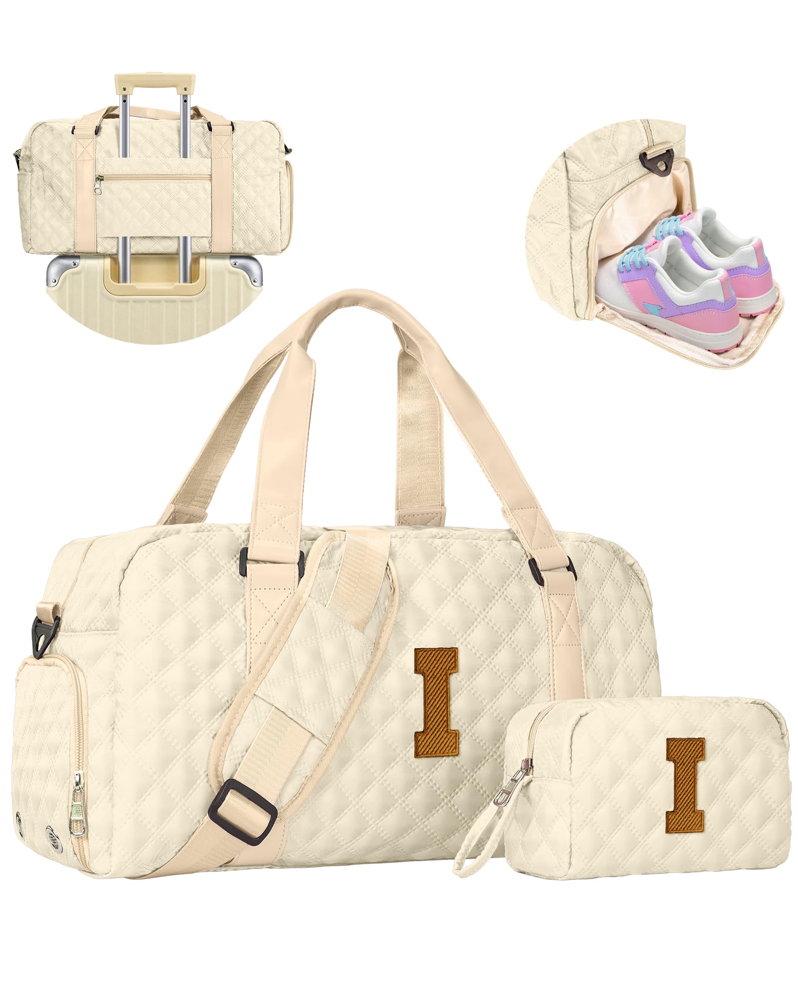 Elilier Initial Travel Duffel Bag