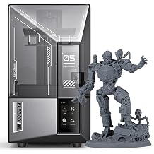 ELEGOO Mars 5 Ultra 3D Printer 7 Inch 9K Mono LCD 150 mm/h High Print Speed Tilt Release AI Camera Auto Leveling Wi-Fi Transfer Large Print Size 153.36 x 77.76 x 165 mm
