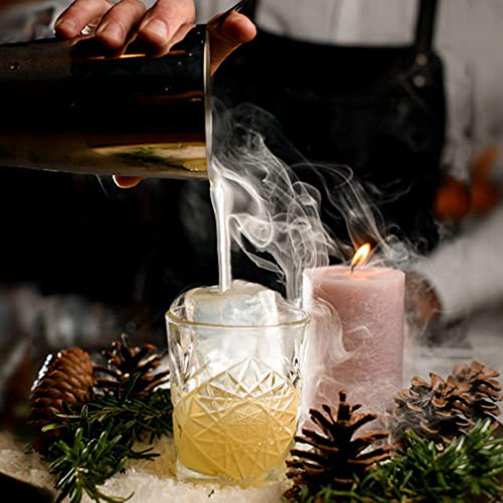 3X Fabricante de Hielo Transparente, Bandeja Cuadrada de Hielo Transparente para Hacer 8 Cuadrados de Hielo Cuadrados Grandes,Fabricante de Cuadrados de Hielo Cristalino