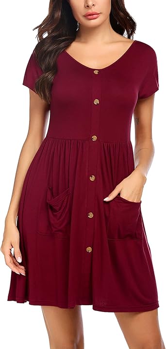 midi skater dress with pockets