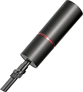 オーム(OHM) 充電式ハンディクリーナー ブロワー機能付き 掃除機 ブラック 円柱型 コンパクト(幅66×高さ215×奥行65mm) オーム電機 SOJ-H002S 08-0721