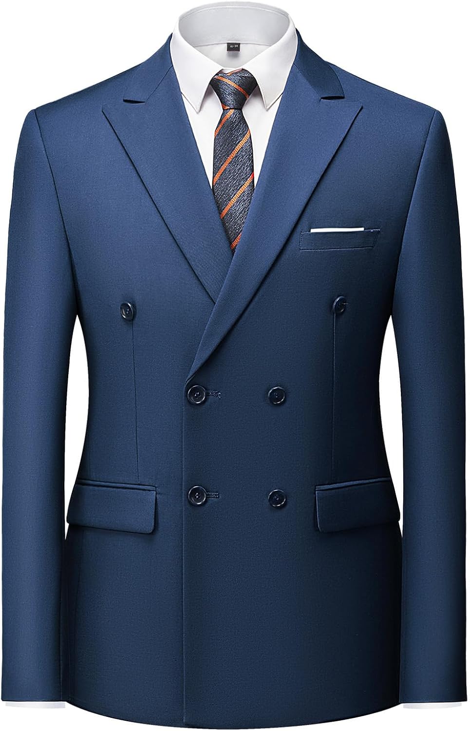 Mens Suits Slim Fit 2 Piece Double Breasted Blazer Tuxedo Suit Set for Men Casual Wedding Casual Business - Image 2