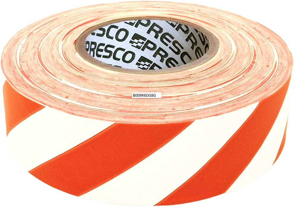 Presco Stripe Patterned Roll Flagging Tape 13/16 in. x